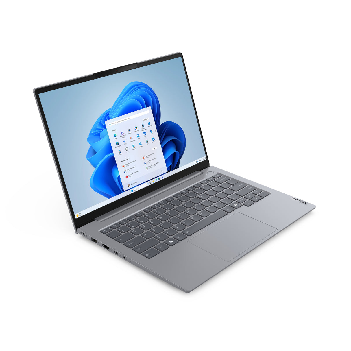 Lenovo ThinkBook 14 AMD Ryzen™ 7 7735HS Laptop 35,6 cm (14") WUXGA 16 GB DDR5-SDRAM 512 GB SSD Wi-Fi 6E (802.11ax) Windows 11 Pro Nordisk Grå