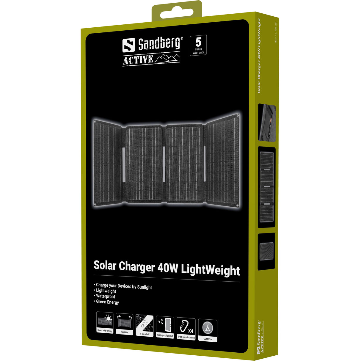 Sandberg 421-20 solpanel 40 W Monokrystallinsk silicium