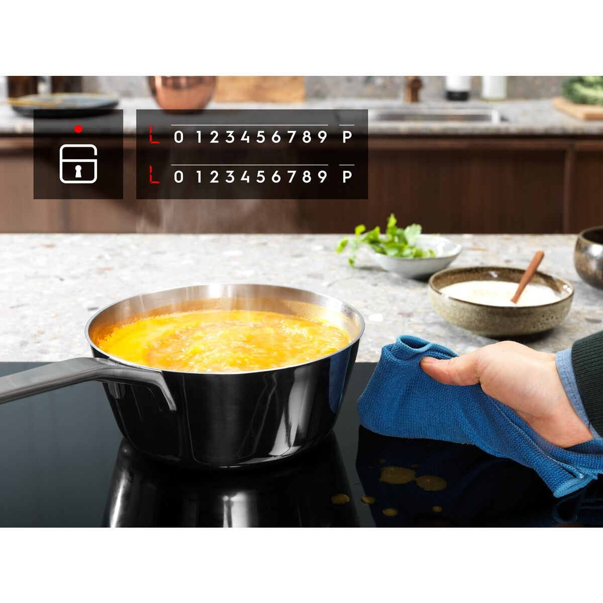 Electrolux LIB60420CK Sort Indbygget 59 cm Zone induktionskogeplade 4 zone(s)