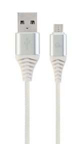 Cablexpert CC-USB2B-AMMBM-2M-BW2 USB-kabel USB 2.0 USB A Micro-USB B 0,48 Gbit/sek. Hvid