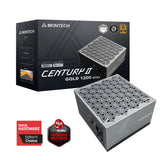 Montech CENTURY II 1200W enhed til strømforsyning 20+4 pin ATX ATX Sølv, Sort