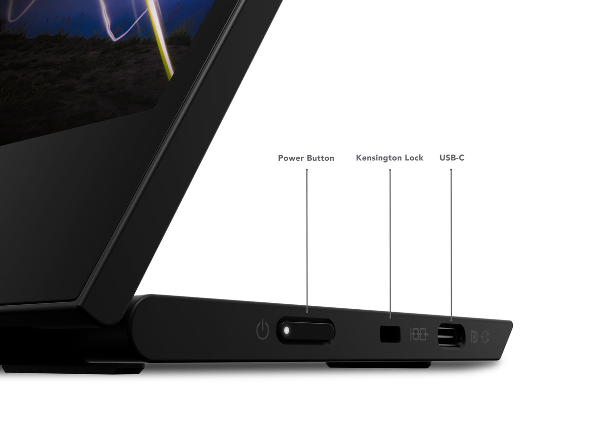 Lenovo ThinkVision M15 LED display 39,6 cm (15.6") 1920 x 1080 pixel Fuld HD Sort
