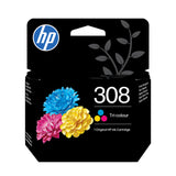 HP 308 Gul Cyan Magenta 120 sider Blæk