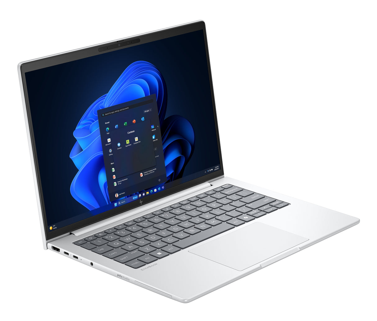 HP EliteBook 8 G1i AI PC Intel Core Ultra 5 225U Laptop 35,6 cm (14") WUXGA 16 GB DDR5-SDRAM 512 GB SSD Wi-Fi 7 (802.11be) Windows 11 Pro Sølv