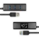Axagon HUE-S2BP interface hub USB 3.2 Gen 1 (3.1 Gen 1) Type-A 5000 Mbit/s Sort