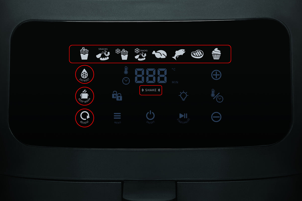 Fritel SnackTastic ST 7520 Enkelt 6 L Enkeltstående 1500 W Varmluftsteger Sort