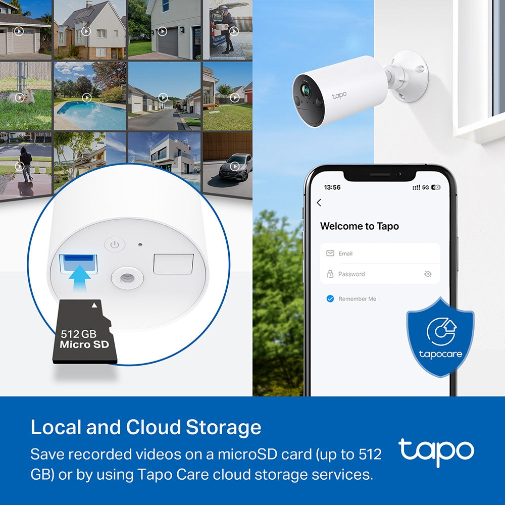 TP-Link Tapo C410 overvågningskamera Kugle (form) IP-sikkerhedskamera Udendørs 2304 x 1296 pixel Loft/væg