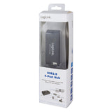 LogiLink UA0085 interface hub USB 2.0 Type-A 480 Mbit/s Sort