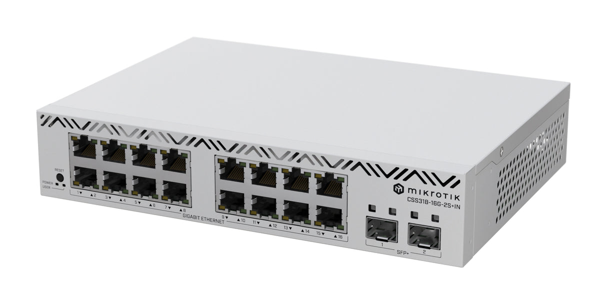 Mikrotik CSS318-16G-2S+IN netværksswitch Administreret Gigabit Ethernet (10/100/1000) Hvid