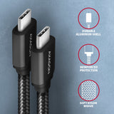 Axagon BUCM3-CM10AB USB-kabel USB 3.2 Gen 1 (3.1 Gen 1) 1 m USB C 5 Gbit/sek. 60 W Sort