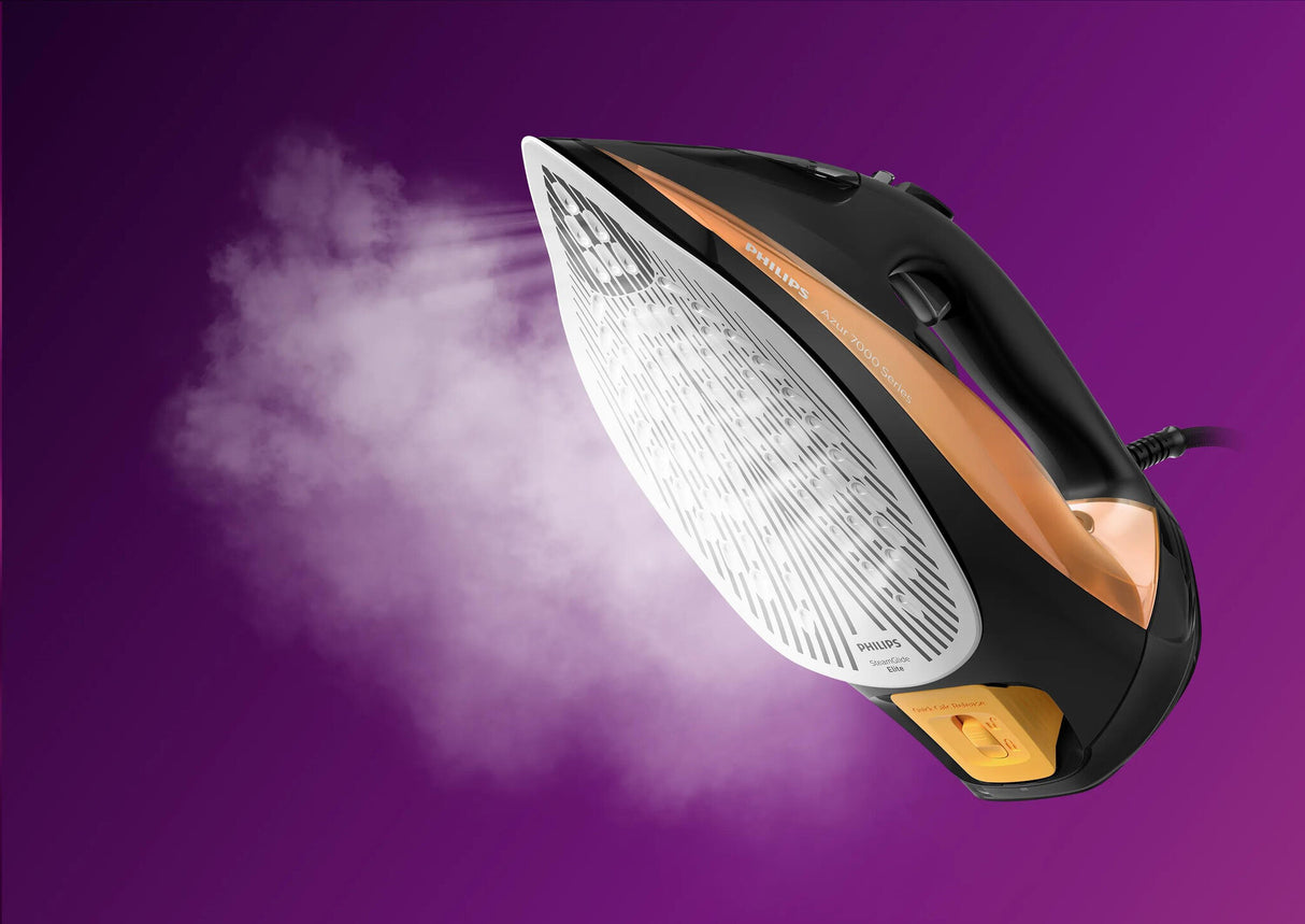 Philips 7000 series DST7040/80 strygejern Dampstrygejern SteamGlide Elite-strygesål 3000 W Sort