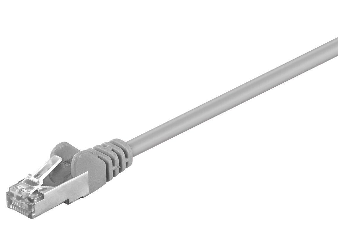 Goobay 50126 netværkskabel Grå 0,5 m Cat5e F/UTP (FTP) Rund