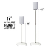 SANUS WSSE1A2-W2 - ADJUSTABLE SPEAKER STAND SONOS ERA 100 - PAIR - WHITE