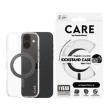 PanzerGlass CARE by ® Feature Case Transparent m. Sort Kickstand & MagSafe iPhone 16