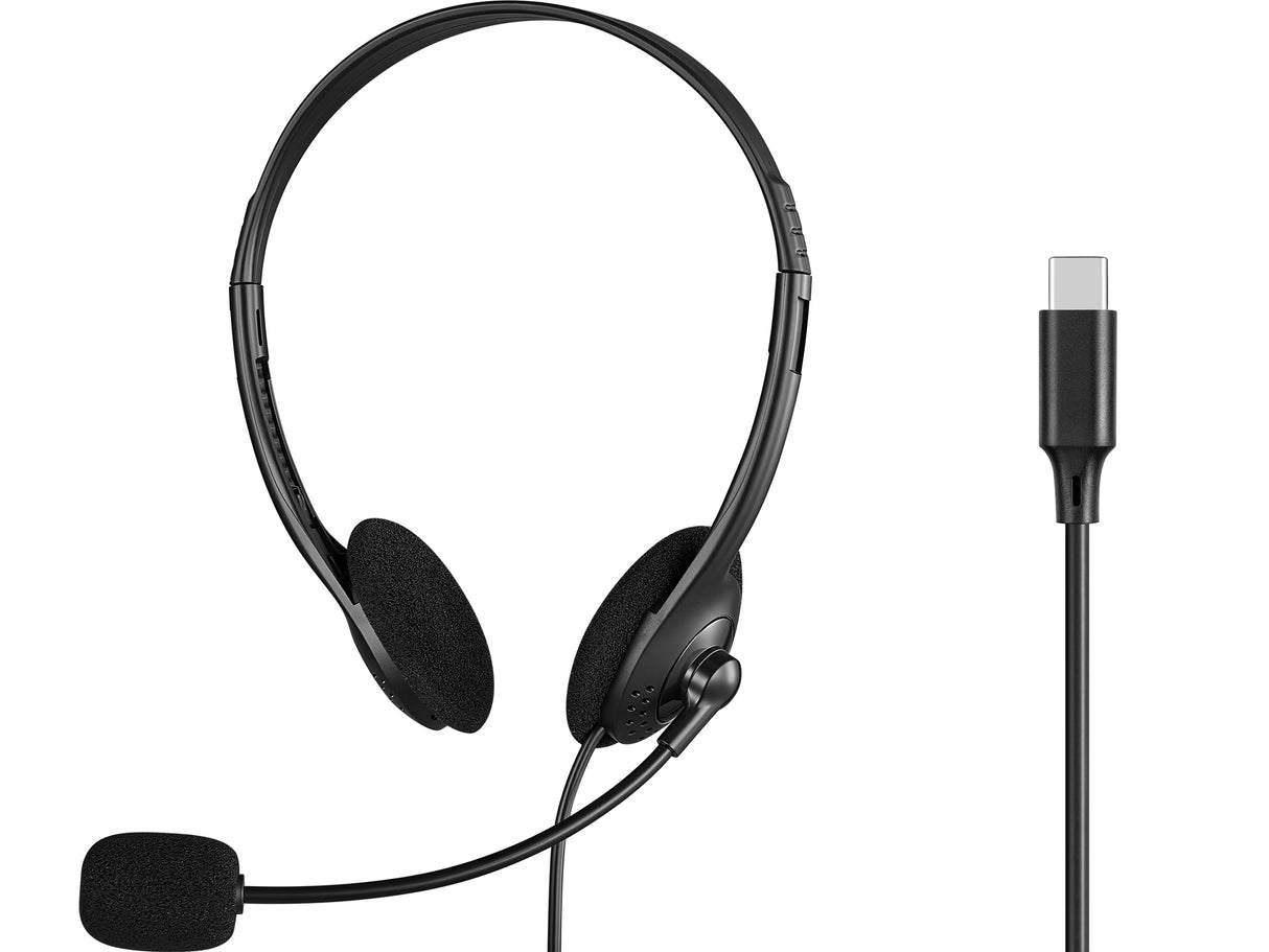 Sandberg 825-31 hovedtelefoner/headset Ledningsført Uddannelse USB Type-C Sort