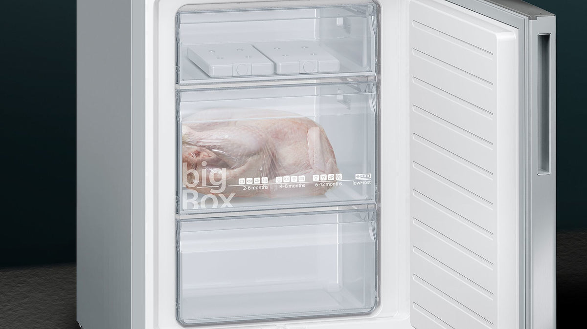 Siemens iQ500 KG36EAICA køle-/fryseskab Fritstående 308 L Rustfrit stål