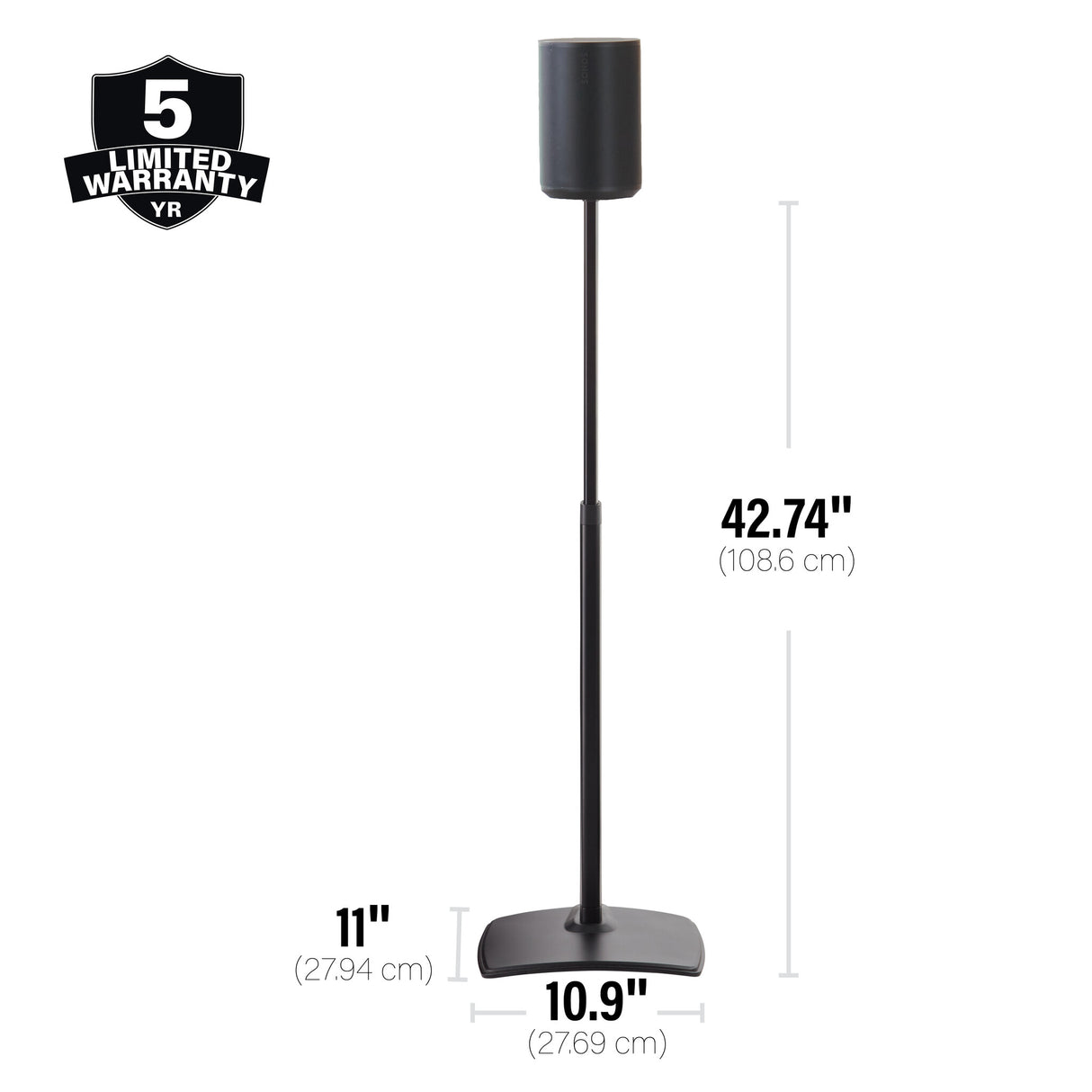 SANUS WSSE1A1 Gulv Sort