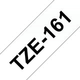 Brother TZE-161 etiketbånd Sort på transparant