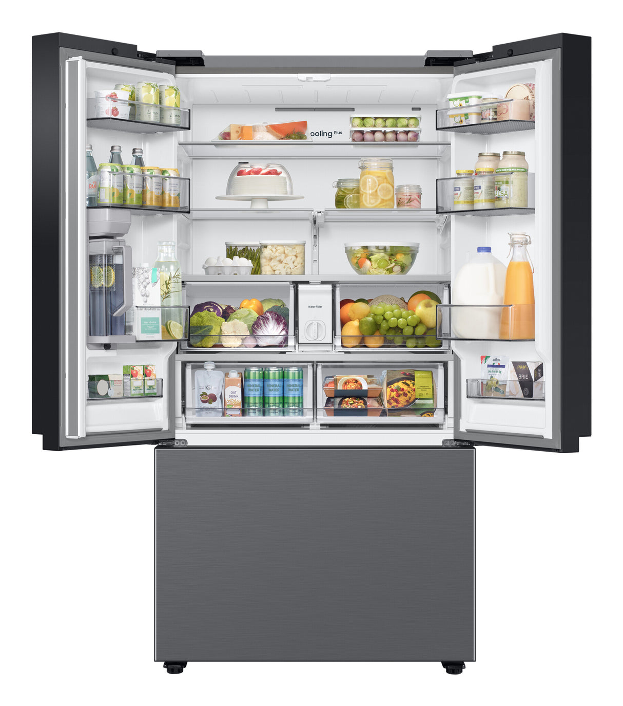 Samsung RF24BB620ES9EF side-by-side køle-fryseskab Fritstående 674 L Sølv