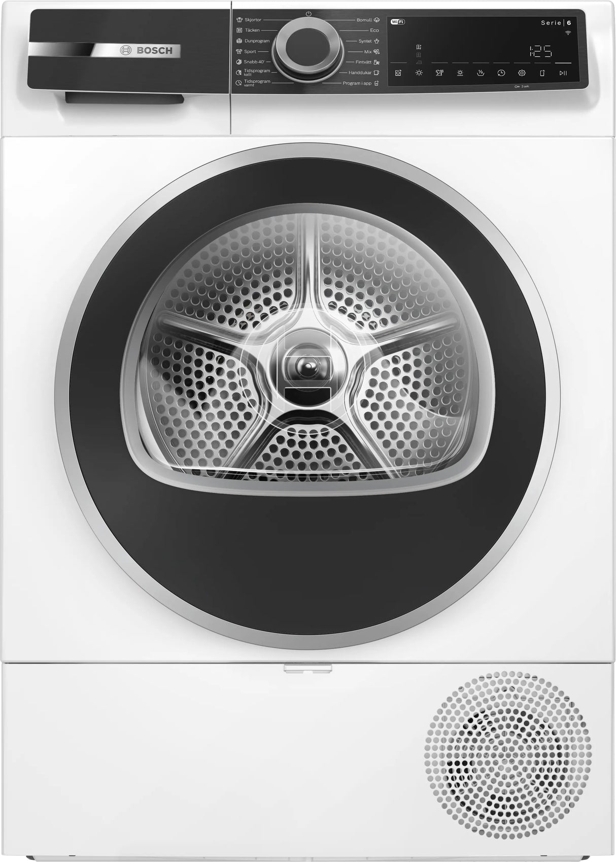 Bosch Serie 6 WQK2420LSN tørretumbler Fritstående Front-læsning 9 kg Hvid