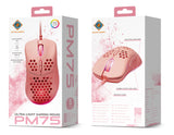 Deltaco Gaming PM75 ultralight mouse, pink