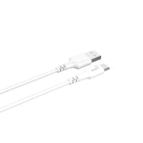 Gear Ladekabel USB-A-USB-C 2.0 0,3m Rundt Kabel Hvid