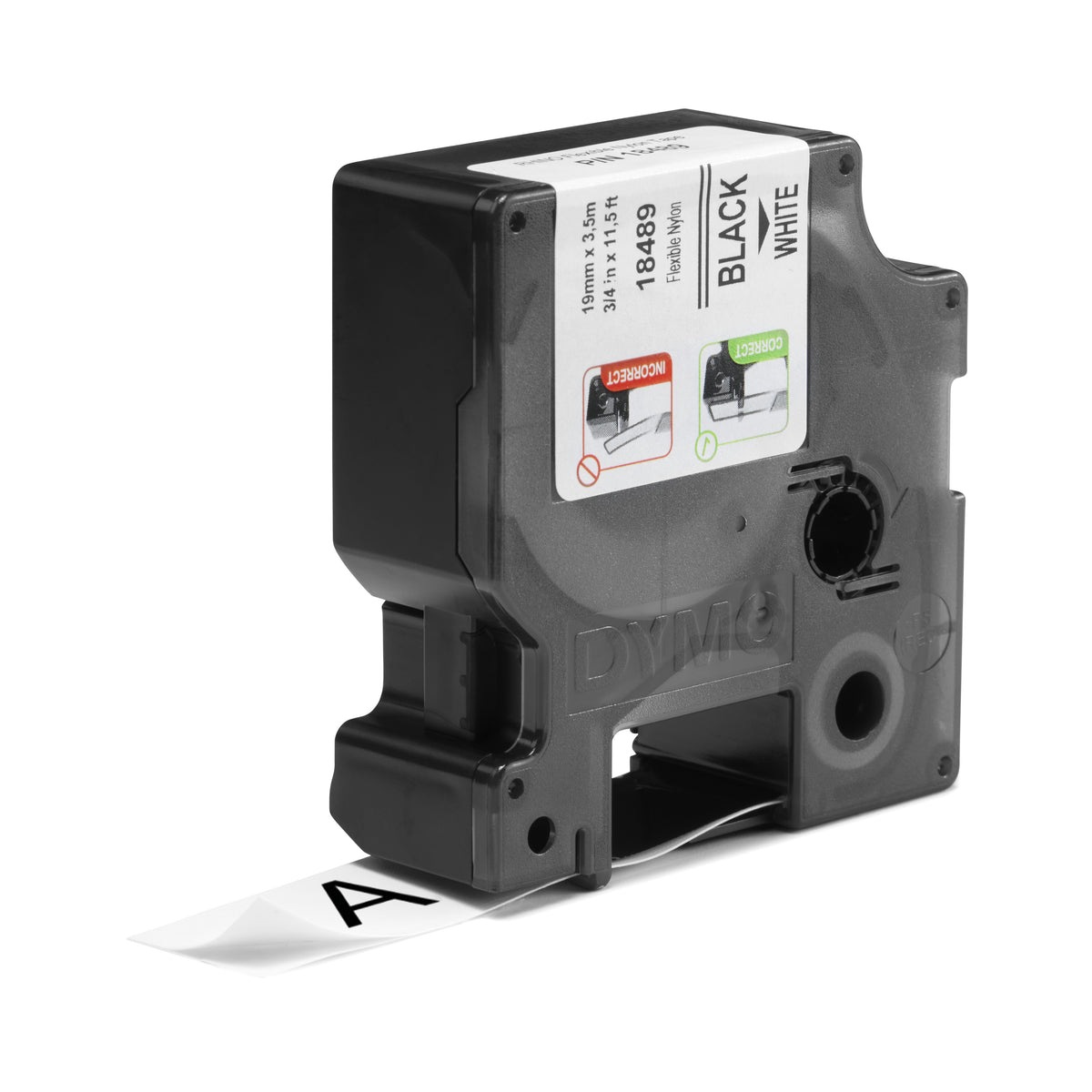 DYMO IND Fleksibel mærkattape (1,9 cm x 4 m) 1kassette(r) 18489