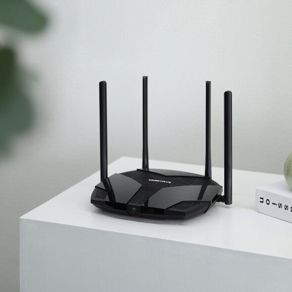 Mercusys MR80X trådløs router Gigabit Ethernet Dual-band (2,4 GHz / 5 GHz) Sort