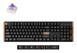 Keychron K10 HE tastatur Spil USB + RF Wireless + Bluetooth QWERTY Engelsk Sort, Træ