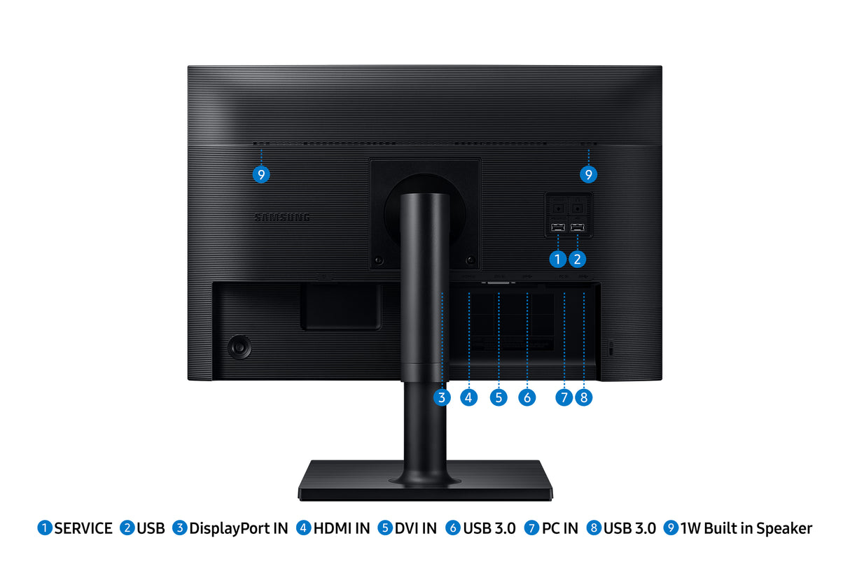 Samsung T45F computerskærm 61 cm (24") 1920 x 1200 pixel WUXGA LCD Sort