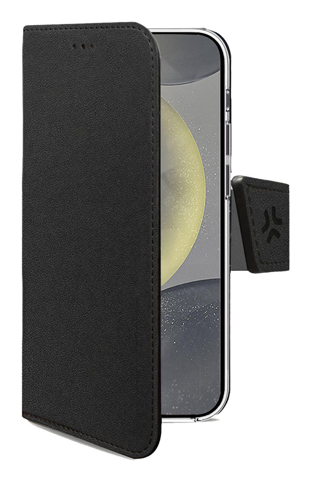 Celly WALLY1163 mobiltelefon etui 16 cm (6.3") Tegnebogsetui Sort