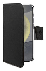Celly WALLY1163 mobiltelefon etui 16 cm (6.3") Tegnebogsetui Sort