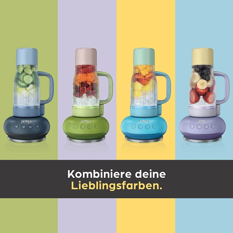 Ninja BlendBoss 0,71 L Bærbar blender 1100 W Blå, Sort