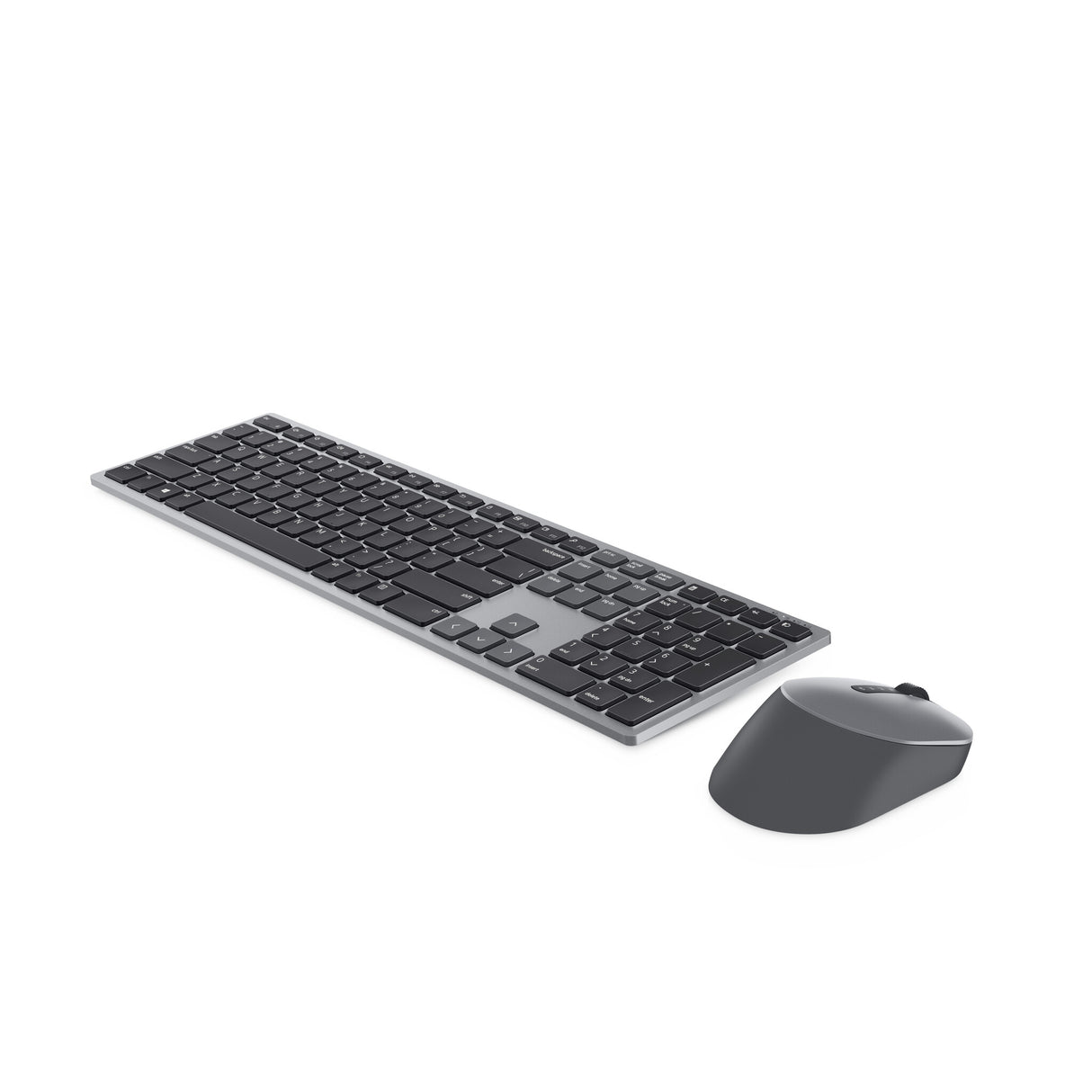 DELL KM7321W tastatur Mus inkluderet Kontor RF trådløs + Bluetooth QWERTY US International Grå, Titanium