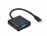 Gembird A-CM-VGAF-01 USB grafisk adapter 1920 x 1080 pixel Sort