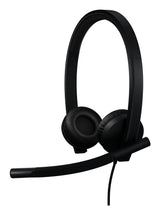 Logitech H570E Headset Ledningsført Kontor/Callcenter USB Type-A Sort