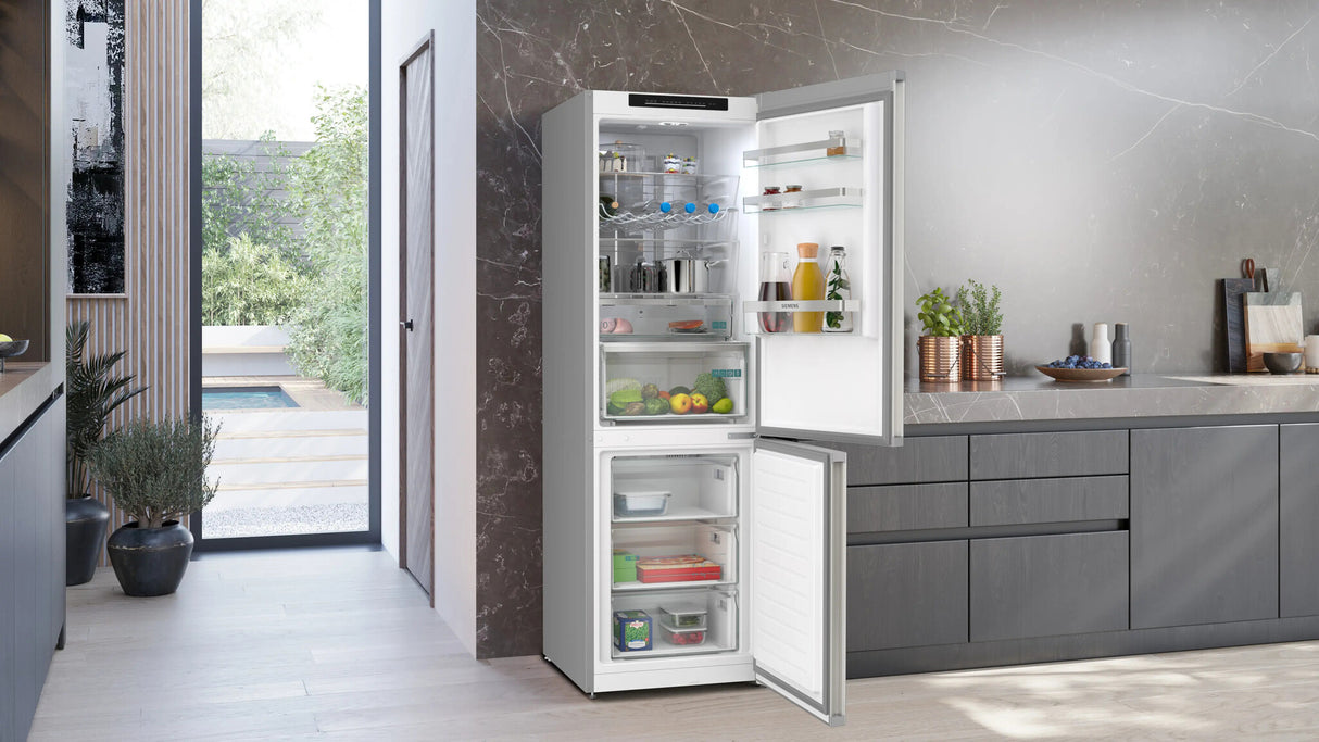 Siemens iQ300 KG36NVIDG køle-/fryseskab Fritstående 321 L Rustfrit stål