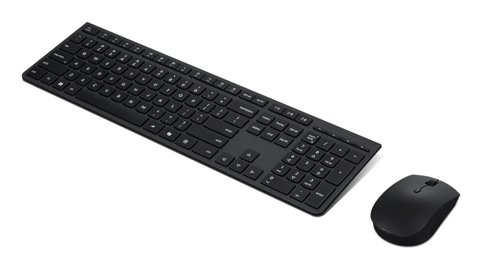 Lenovo 4X31R64351 tastatur Mus inkluderet Kontor RF trådløs + Bluetooth US engelsk Sort