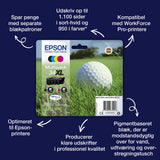Epson Golf ball 34XL golfbold DURABrite Ultra multipakke 4-farve blæk
