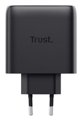 Trust Maxo 65W Universel Sort Vekselstrøm Hurtig opladning Indendørs