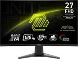MSI MAG 27C6F computerskærm 68,6 cm (27") 1920 x 1080 pixel Fuld HD LCD Sort
