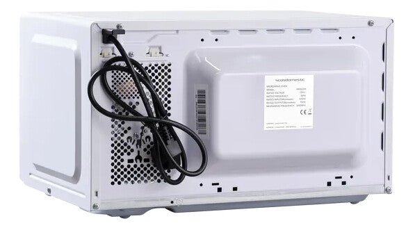 ScanDomestic MWS20W Sort, Hvid Solo mikroovn Bordplade 20 L 700 W