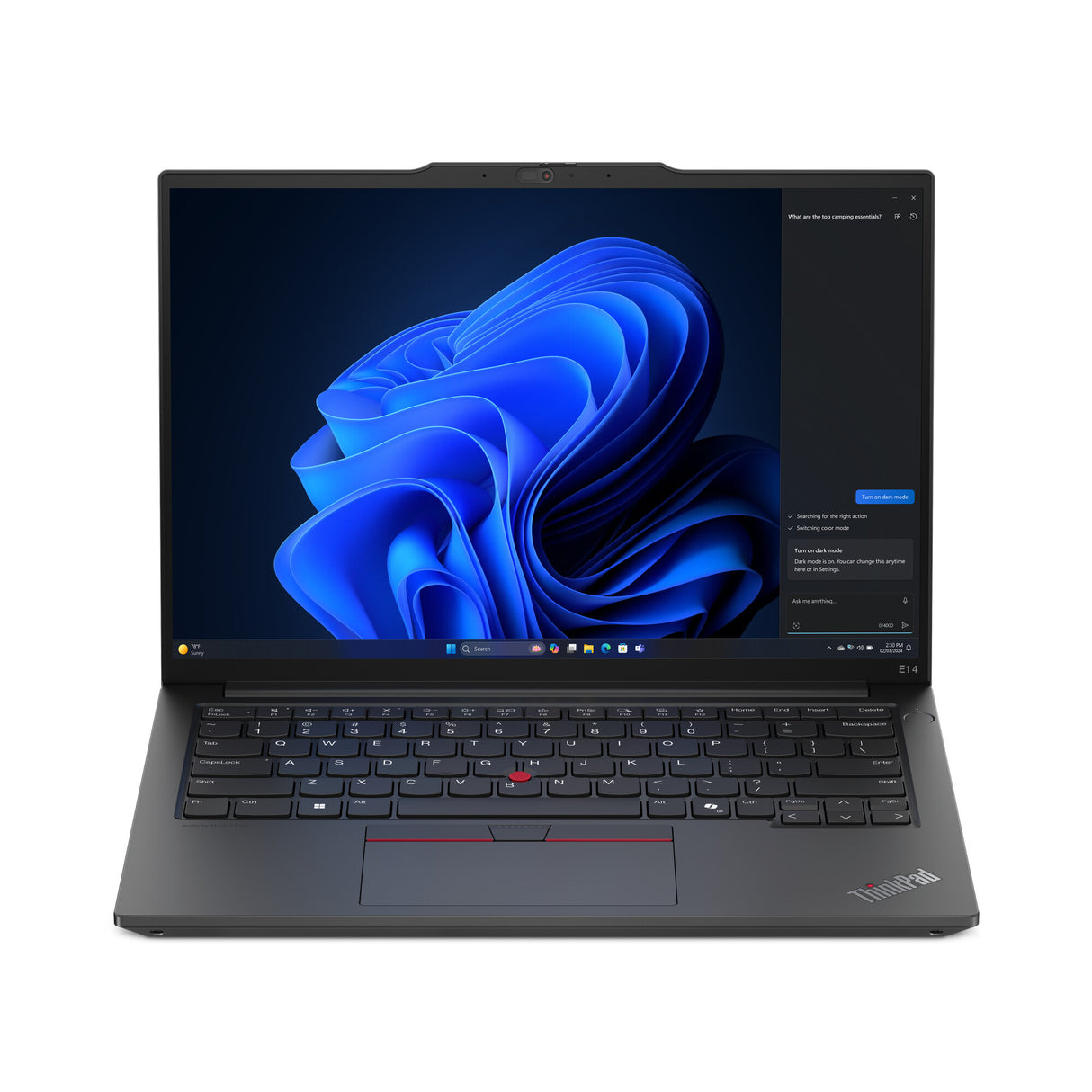 Lenovo ThinkPad E14 Gen 6 (Intel) Intel Core Ultra 5 125U Laptop 35,6 cm (14") WUXGA 16 GB DDR5-SDRAM 512 GB SSD Wi-Fi 6E (802.11ax) Windows 11 Pro Nordisk Sort