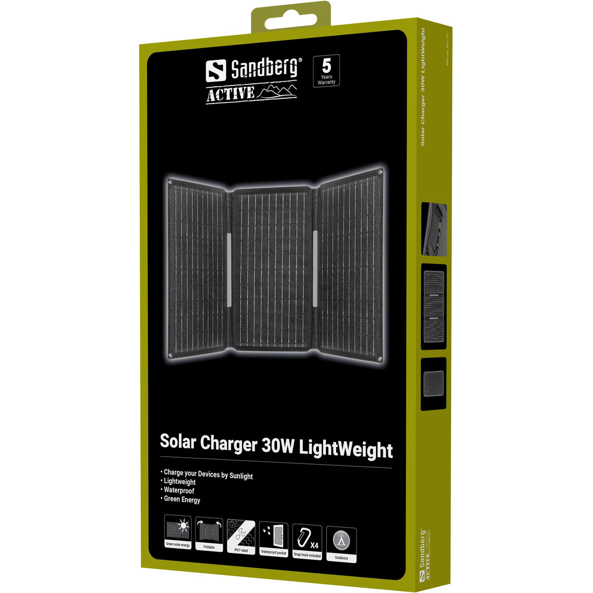 Sandberg 421-19 solpanel 30 W Monokrystallinsk silicium