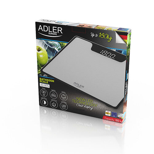 Adler AD 8174s Rektandel Sølv Elektronisk personlig vægt