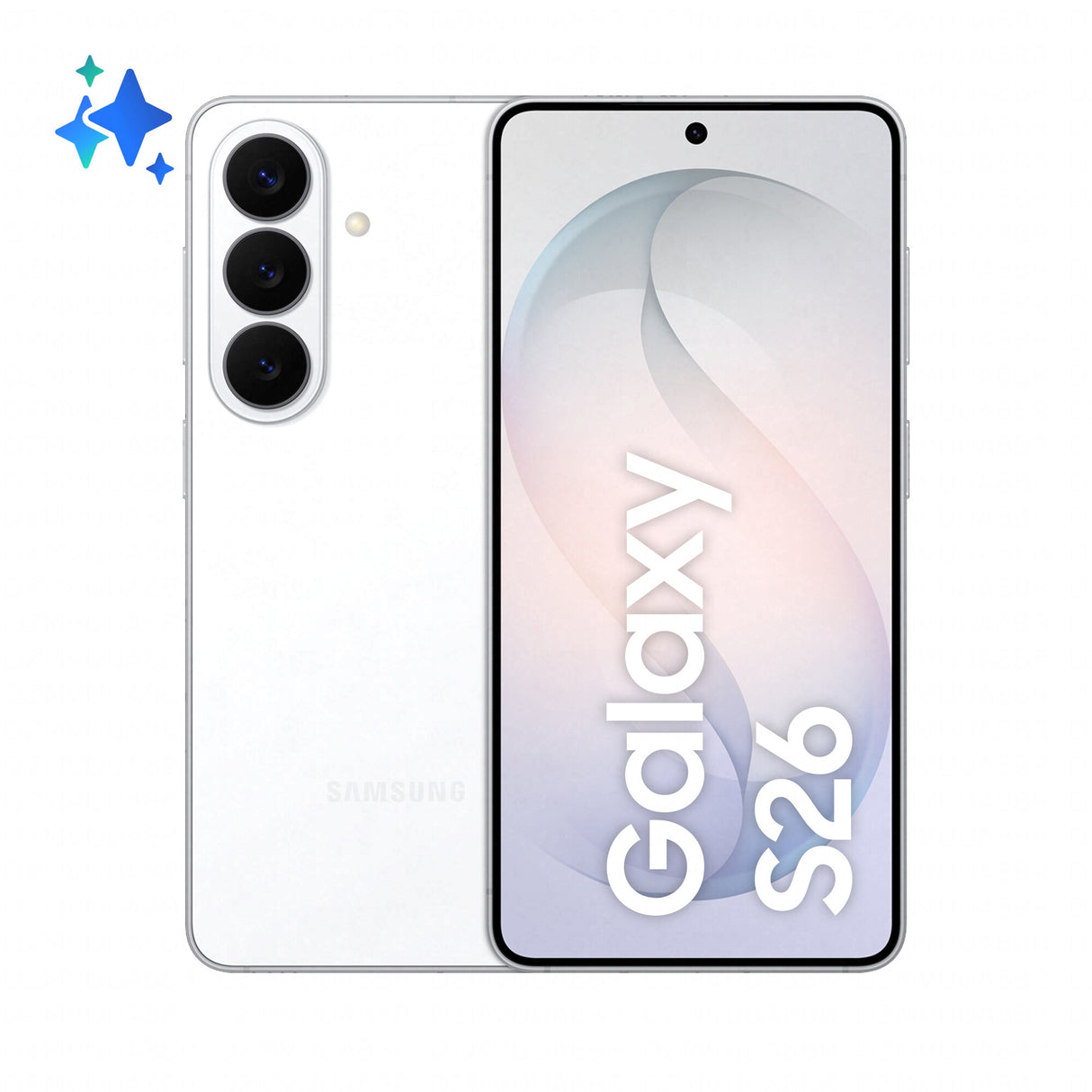 Samsung Galaxy S26 16 cm (6.3") Dual SIM Android 16.0 5G USB Type-C 12 GB 512 GB 4300 mAh Hvid