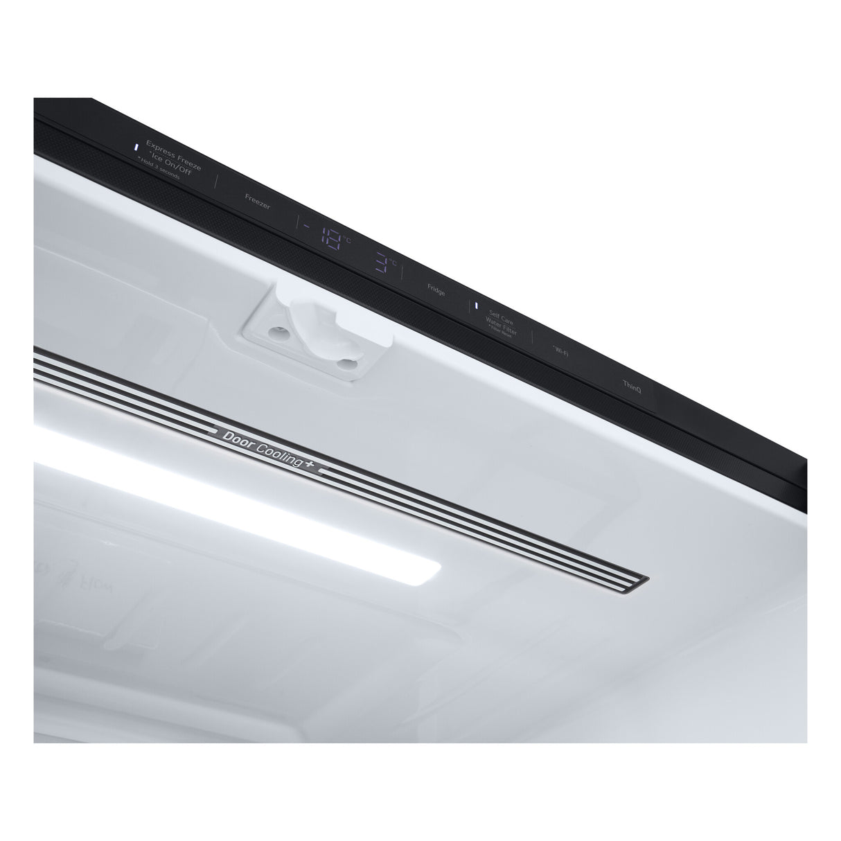LG InstaView GMG960EVJE side-by-side køle-fryseskab Fritstående 638 L Sort
