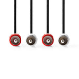 Nedis CAGL24200BK50 lydkabel 5 m 2 x RCA Sort
