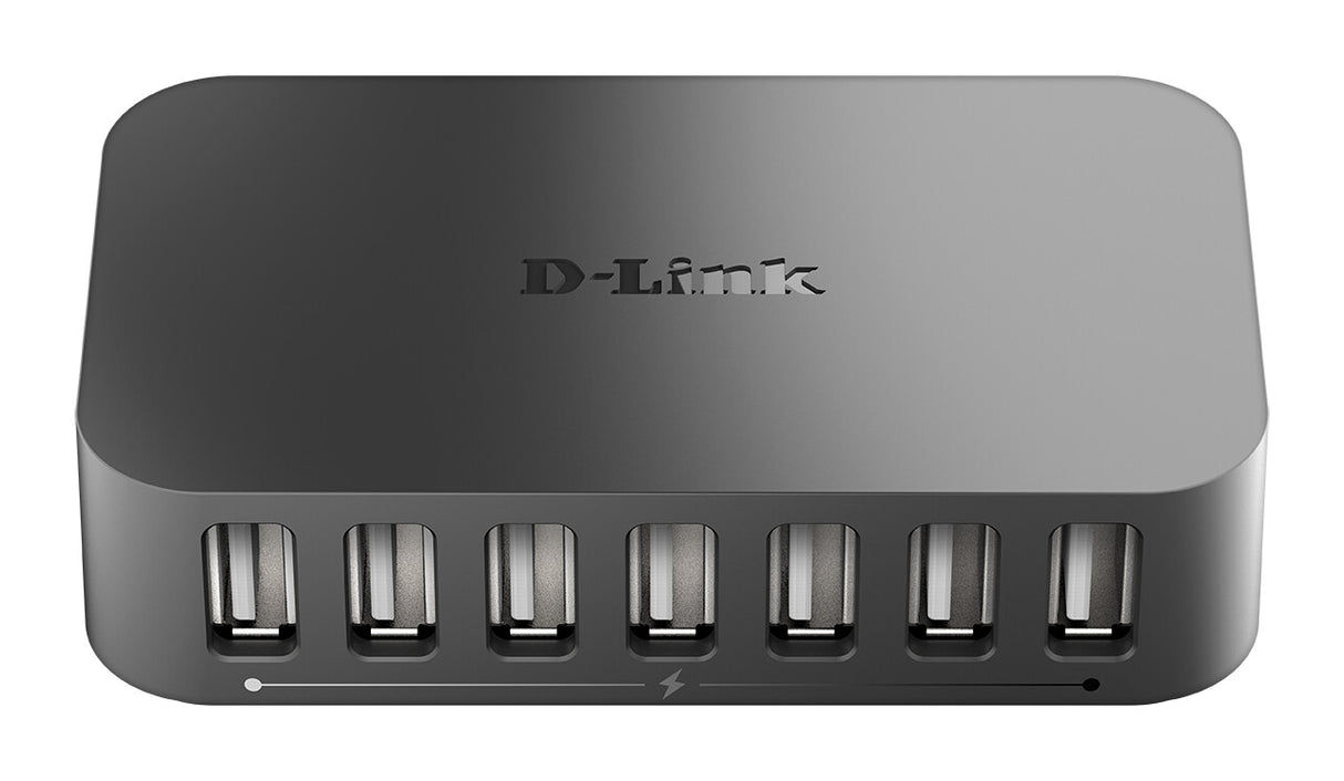 D-Link DUB-H7 USB 2.0 Type-B 480 Mbit/s Sort