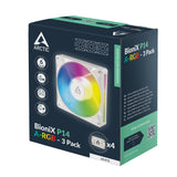 ARCTIC BioniX P14 A-RGB Computerkabinet Ventilator 14 cm Hvid 3 stk